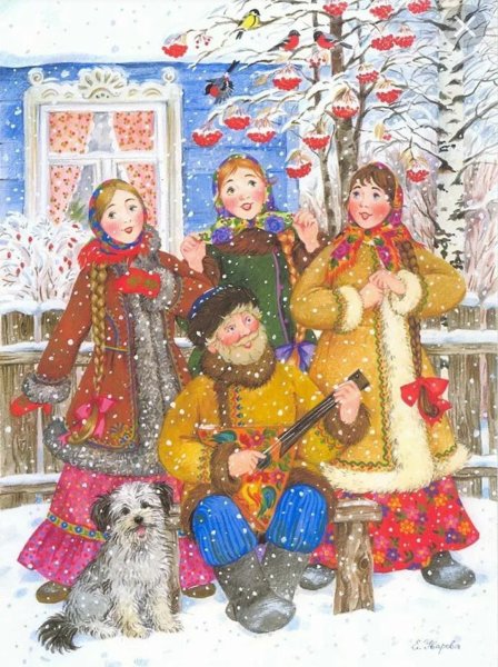 Художник Елена Уварова Рождество