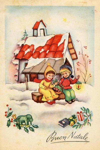Итальянские новогодние открытки