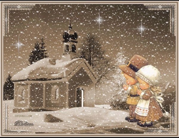 С Сочельником и Рождеством Христовым gif