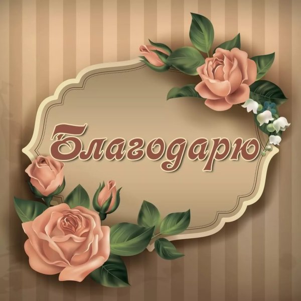 Спасибо за поздравления