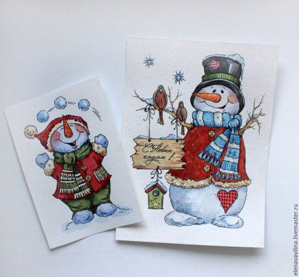 Елена Вавилина Снеговики