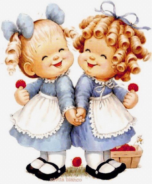 С днём рождения двойняшек девочек