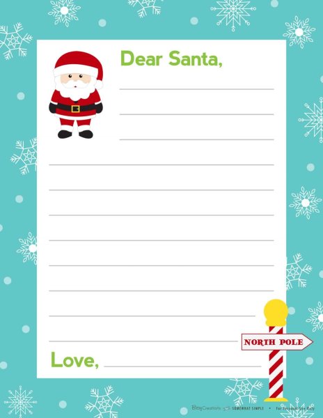 Letter for Santa образцы