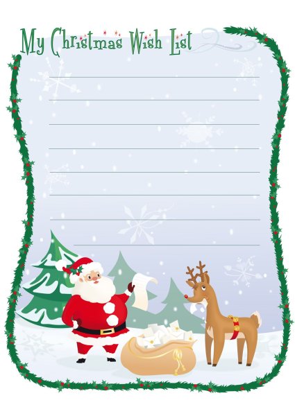 Письмо деду Морозу на английском языке