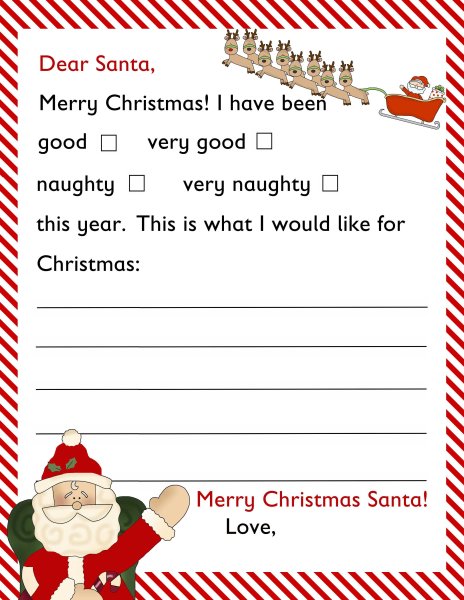 Письмо Санте конверт