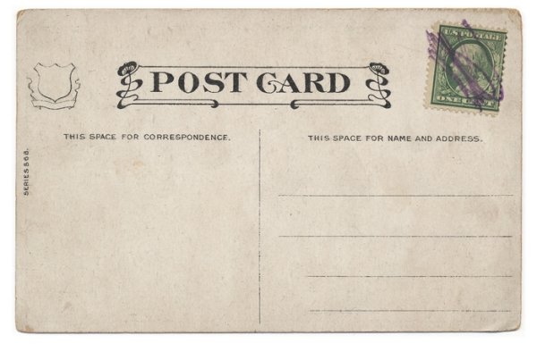 Открытые письма на открытке