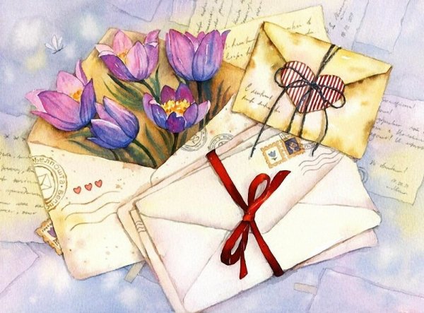 Старинные конверты для писем