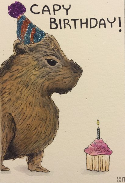 Капибара арт