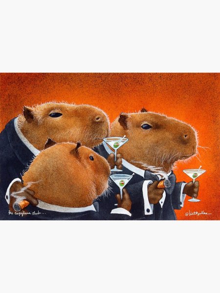 Капибара Снегурочка