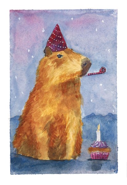 Открытки с морскими свинками