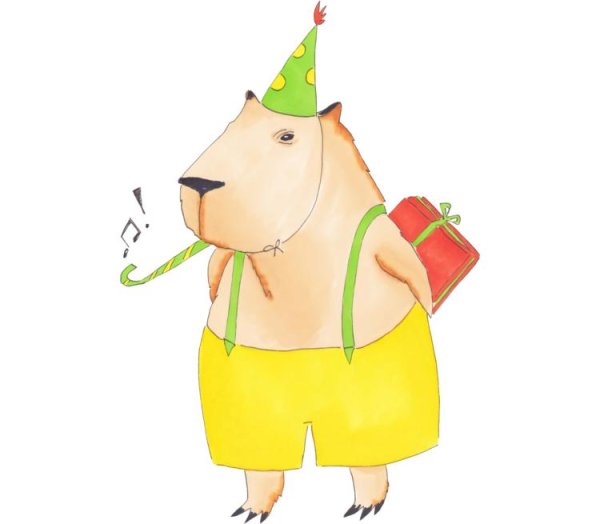 Капибара арт