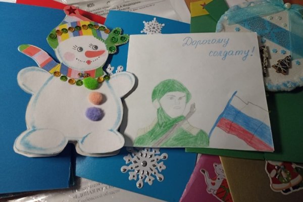 Рисунок солдату на новый год