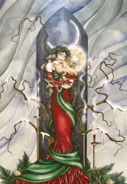 Праздничная лиса арт