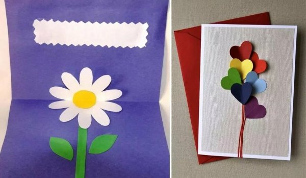 Аппликация на 8 марта