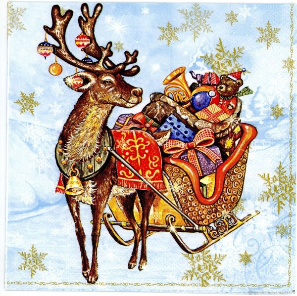 С новым годом олень
