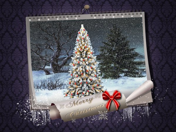 Новогодние открытки современные