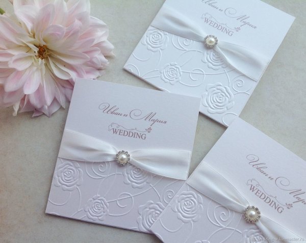 Приглашение на свадебную церемонию