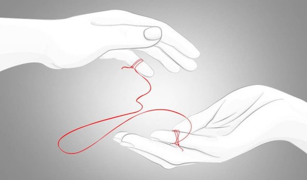 Две руки и сердце рисунок