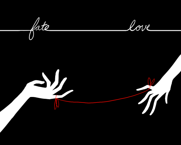 Открытка с ниткой внутри