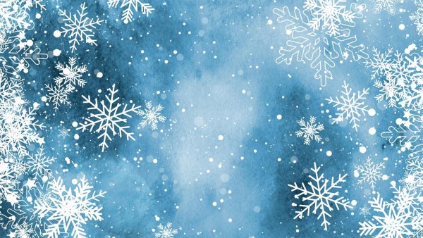 Зимний фон со снежинками