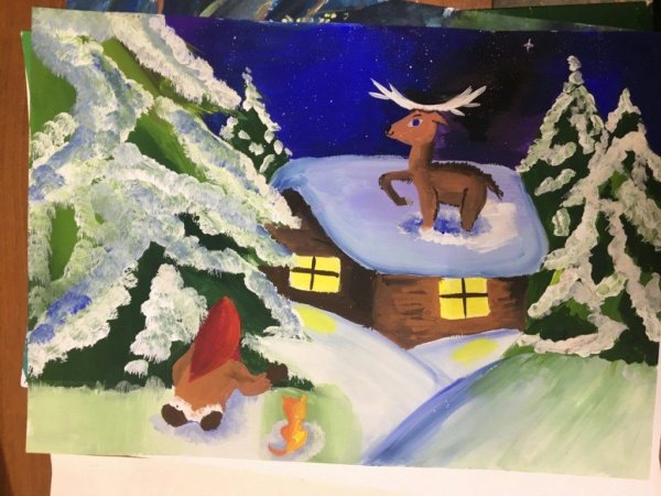 Новогодний рисунок на конкурс