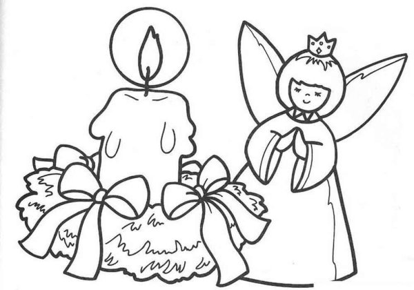 Рождественский рисунок на конкурс