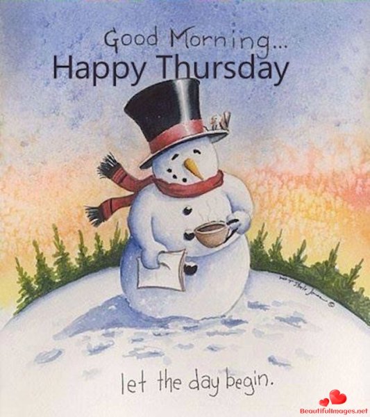 С добрым утром Снеговик