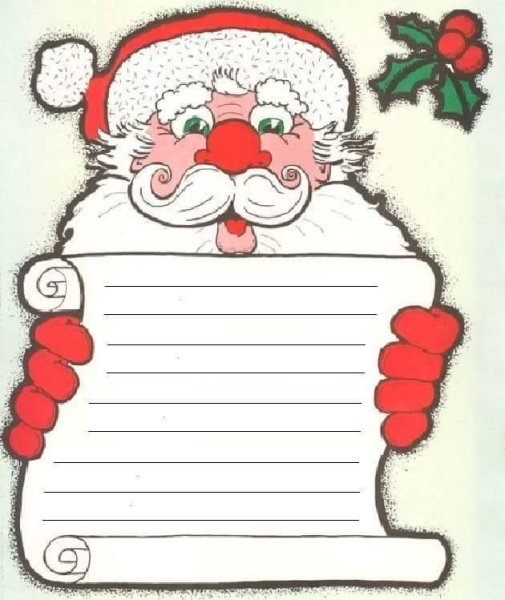 Письмо деду Морозу на английском