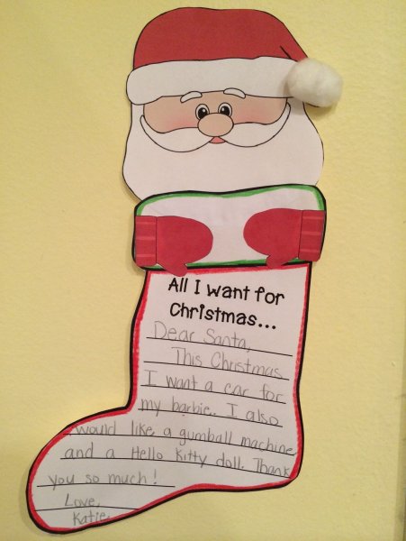 Письмо Санта Клаусу открытка