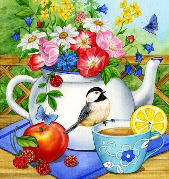 Старые открытки с добрым утром