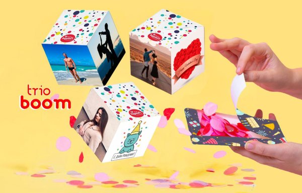 Бум открытка с кубиками