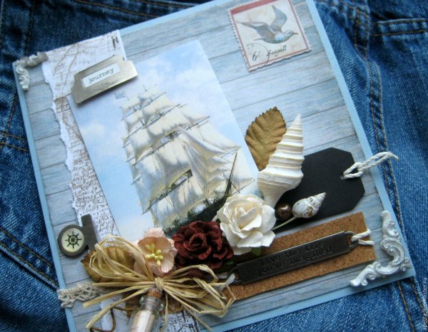 Скрап открытка для мужчины