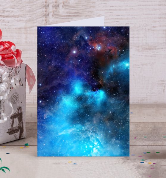 Космическая открытка