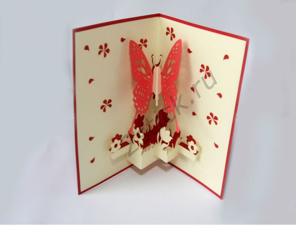 Открытки с объемными элементами