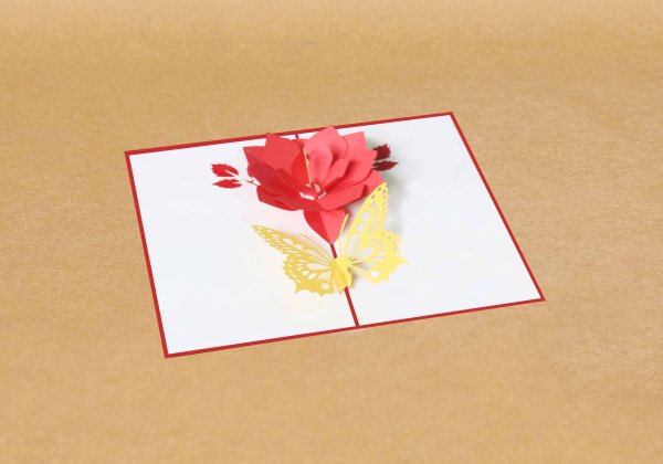 Открытка с объемным разворотом