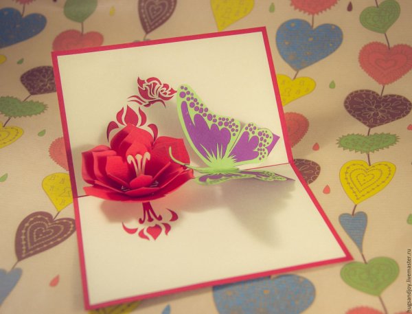 Объемная открытка