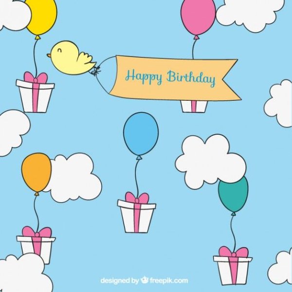 Векторные поздравления с днем рождения