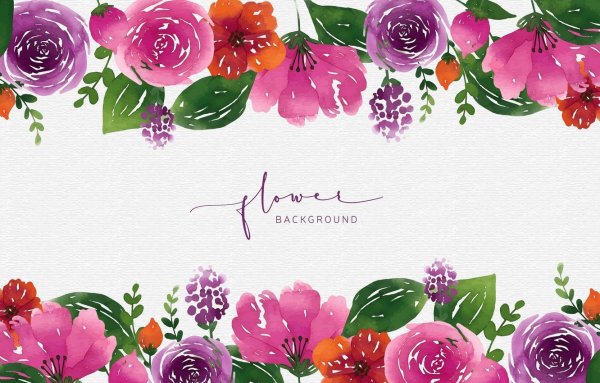 Визитка цветы