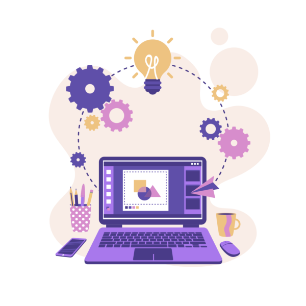 Стильная Новогодняя открытка синяя