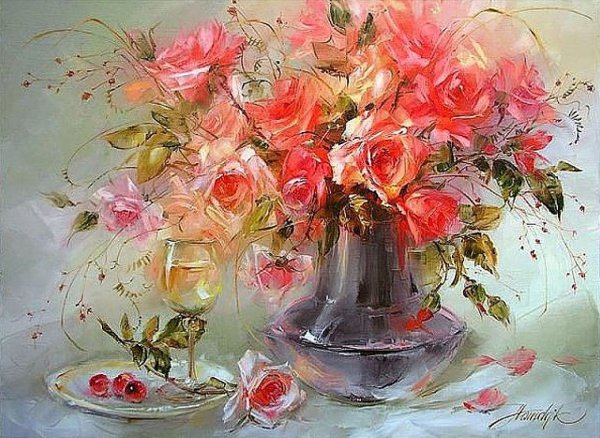 Художник Анна Хомчик натюрморты