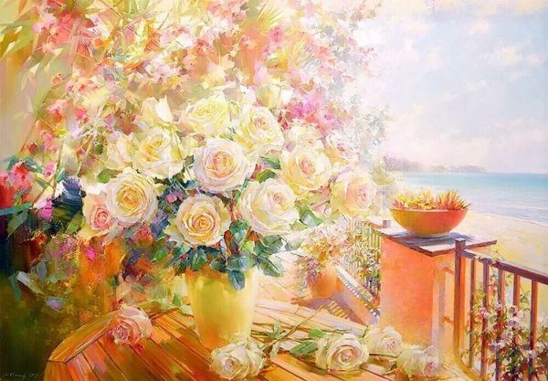 Алмазная мозаика букет роз