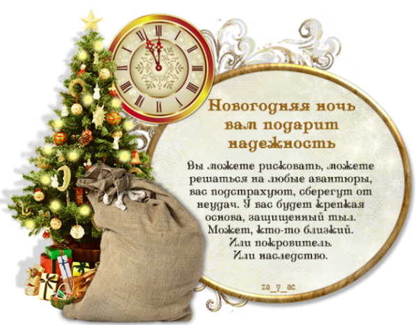 Новогодние шутливые предсказания