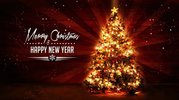 Merry Christmas and Happy New year открытки