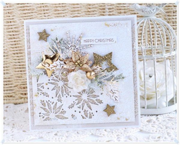 Винтажная Новогодняя открытка Скрапбукинг