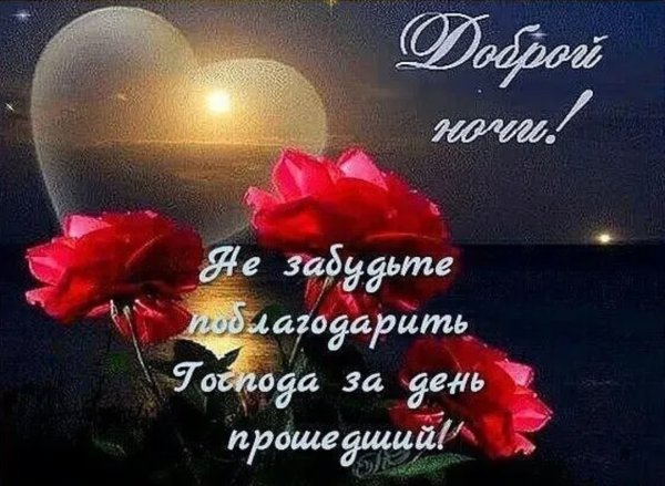Доброго вечера и спокойной ночи