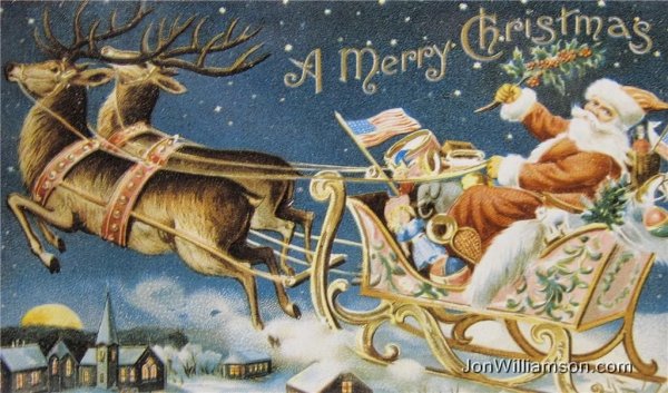 Новогодние открытки иностранные