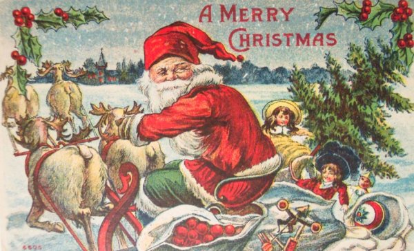 Американская Рождественская открытка