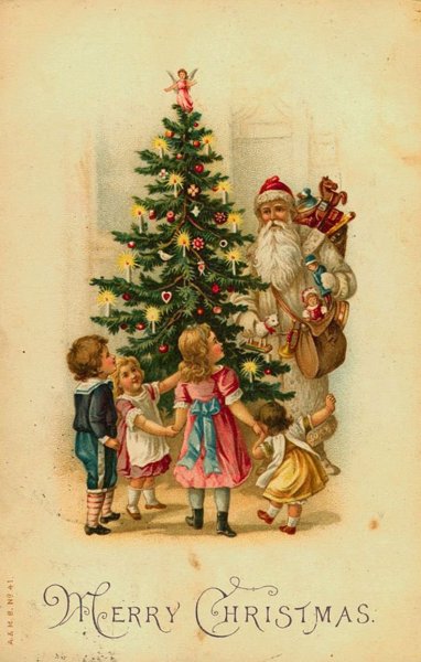 Старинные новогодние открытки