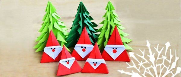 Елка оригами