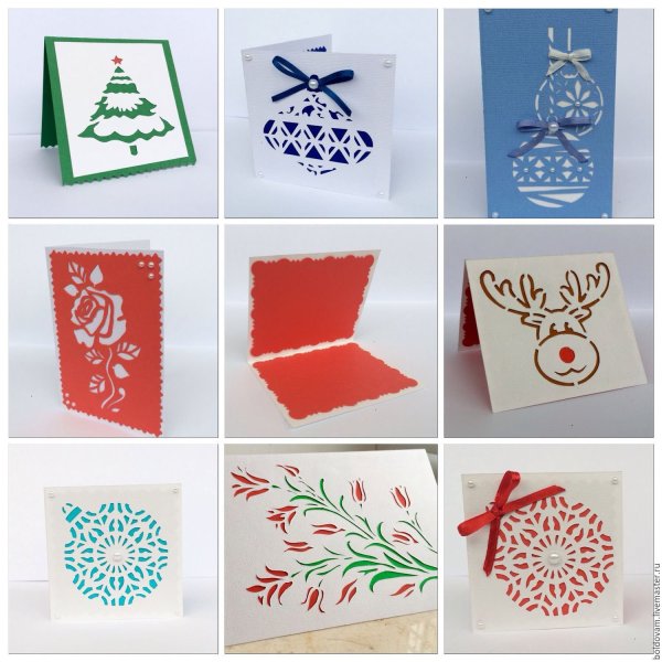 Открытка вытынанка